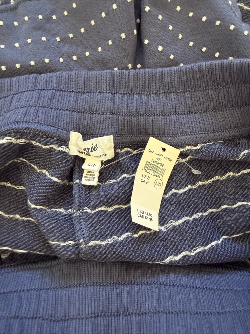NWT Navy aerie Sweatshorts - Picture 3 of 3